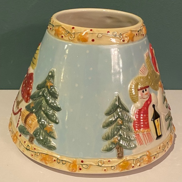 Yankee Candle Large Christmas Holiday Snowman Candle Shade - Picture 3 of 5